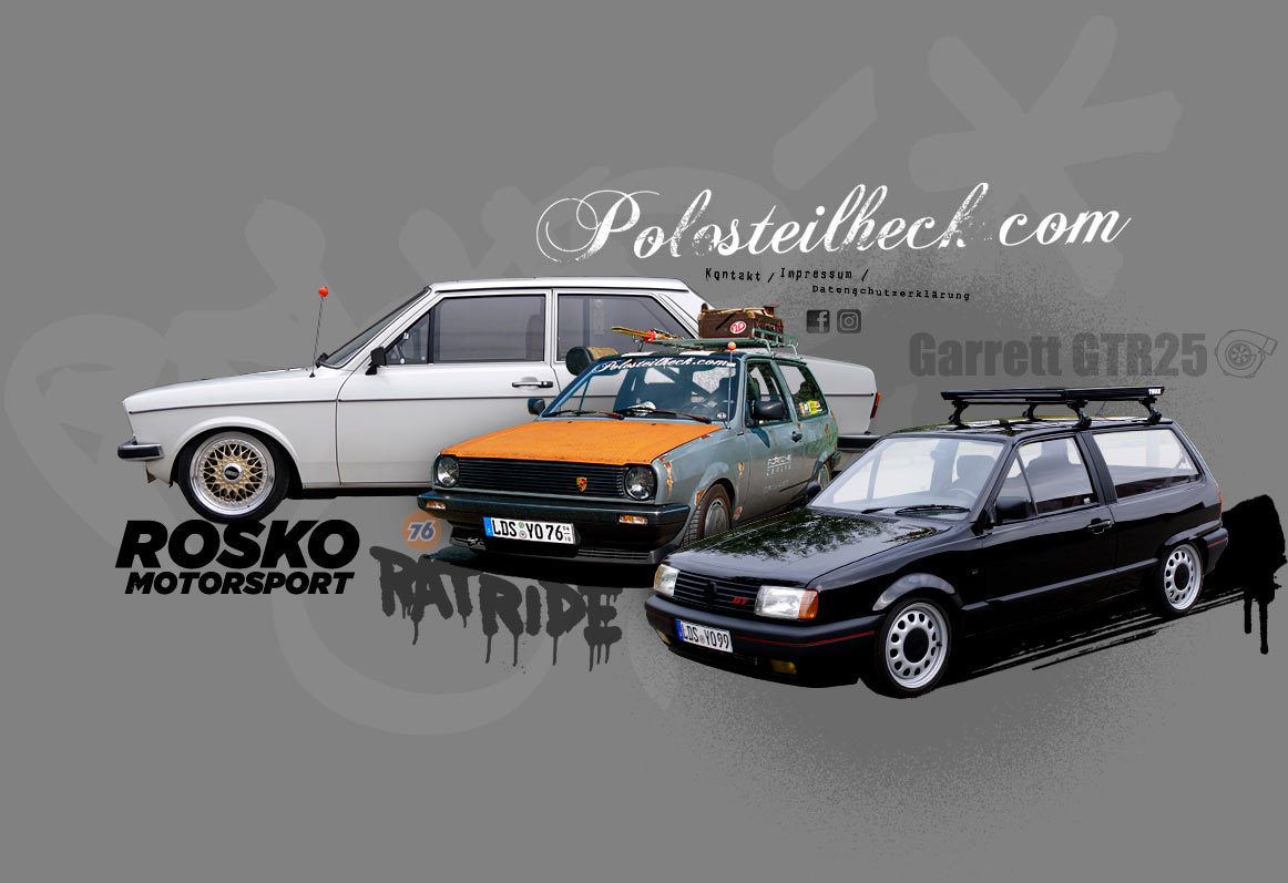 Polosteilheck - eine Seite für den Polo Steilheck, den Derby und andere Polos in schwarz, weiß oder grau und manchmal auch in einer anderen Farbe ... schaut bei Facebook oder Instagram vorbei!